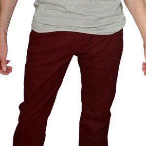 Slim Stretch Chino Pants in Berry - Various Sizes, New With Tags